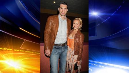 FILE - In this April 23, 2011 file photo released by Starpix, actress Hayden Panettiere and boxer Wladimer Klitschko arrive at a Tribecca Film Festival screening of Hoodwinked Too! Hood vs. Evil, in New York. Panettiere is confirming her engagement to Olympic boxer Wladimir Klitschko. Appearing on Live with Kelly and Michael, Wednesday, Oct. 9, 2013, the 24-year-old actress was flashing a large diamond ring that prompted host Kelly Ripa to inquire what it might signify. (AP Photo/Starpix, Davre Allocca, File)