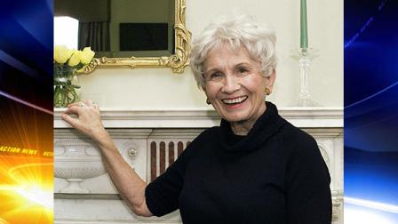 FILE - In this Oct. 28, 2002 file photo, Canadian author Alice Munro poses for a photograph at the Canadian Consulates residence in New York. Munro has won this years Nobel Prize in literature it was announced Thursday Oct. 10, 2013. The Swedish Academy, which selects Nobel literature winners, called her a master of the contemporary short story. (AP Photo/Paul Hawthorne, File)
