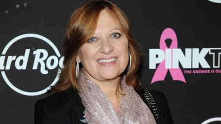 FILE - This Oct. 2, 2012 file photo originally released by Hard Rock shows TV personality Caroline Manzo at the 13th Annual Pinktober Breast Cancer Awareness Campaign at Hard Rock Cafe in New York. Manzos latest book, Let Me Tell You Something: Life as a Real Housewife, Tough-Love Mother, and Street-Smart Businesswoman, was released on Tuesday, March 26. (AP Photo/Hard Rock, Scott Gries)