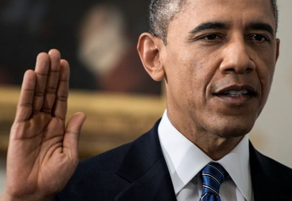 President Barack Obama is officially sworn-in...