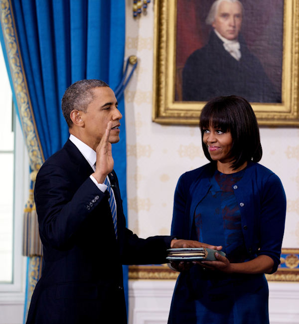 President Barack Obama is officially sworn-in...