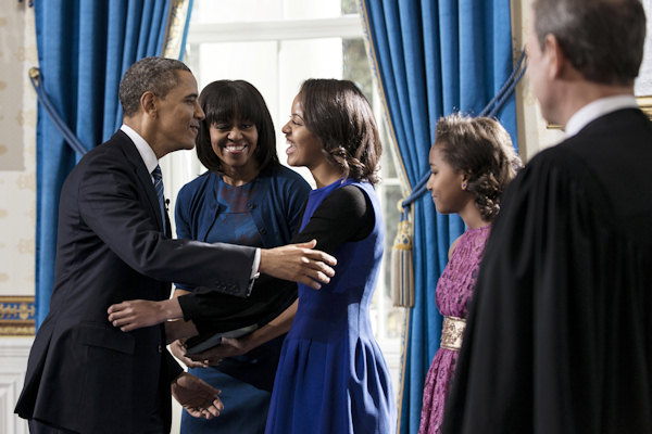 President Barack Obama is officially sworn-in...