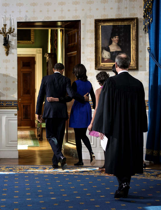 President Barack Obama is officially sworn-in...
