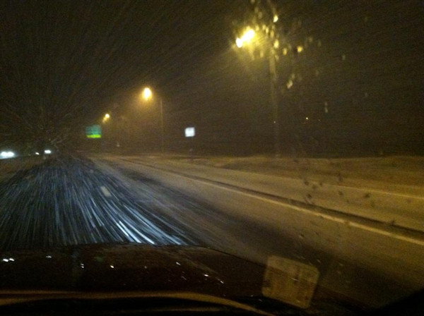 Little snowfall turns into icy mess