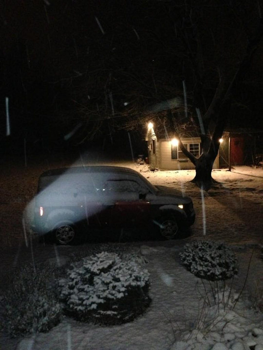 Little snowfall turns into icy mess