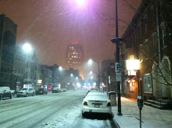 Late winter snowstorm