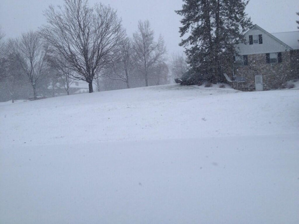 Late winter snowstorm
