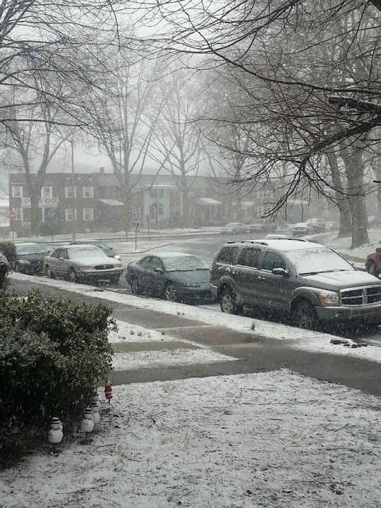 Late winter snowstorm