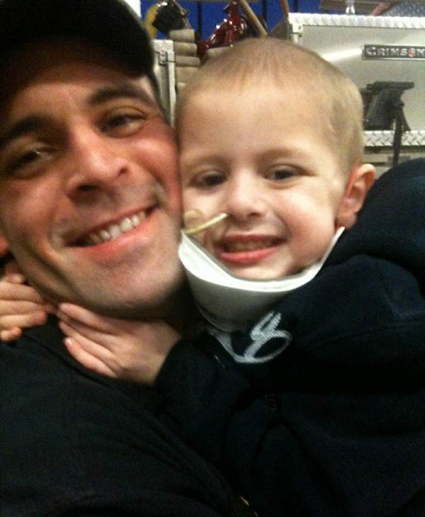 Firefighter's tribute to dying 4-year-old