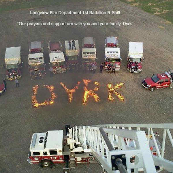 Firefighter's tribute to dying 4-year-old