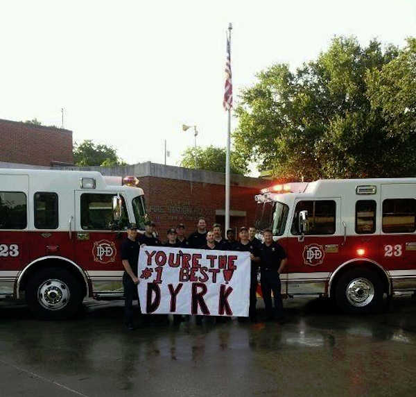 Firefighter's tribute to dying 4-year-old