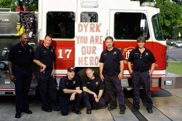 Firefighter's tribute to dying 4-year-old