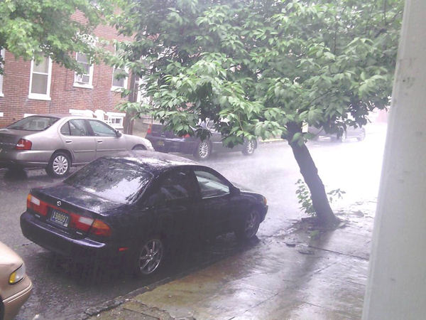 Aaron Robinson sent us this photo from Newark,...