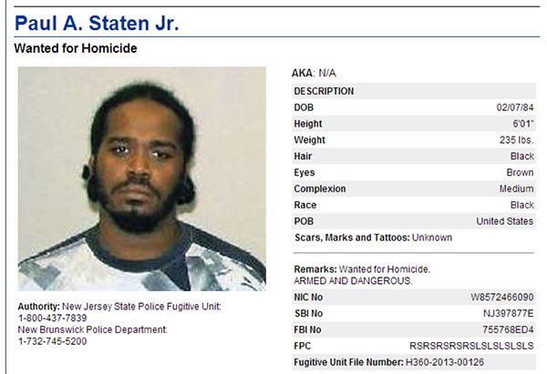 Most Wanted by New Jersey State Police