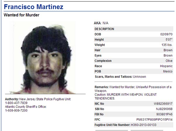 Most Wanted by New Jersey State Police