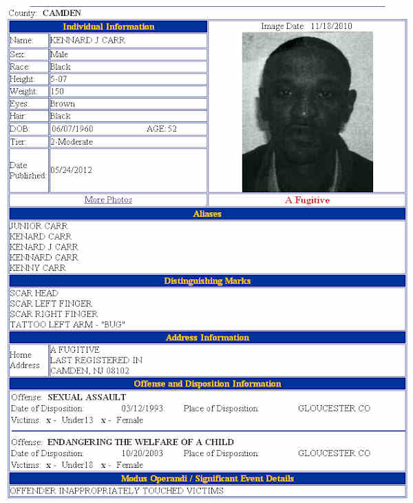 NJ Megans Law Fugitives
