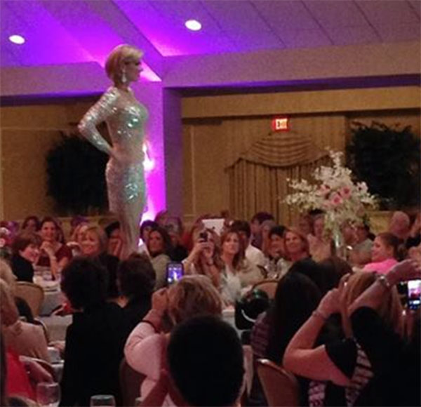 Cecily and Alicia at charity fashion show