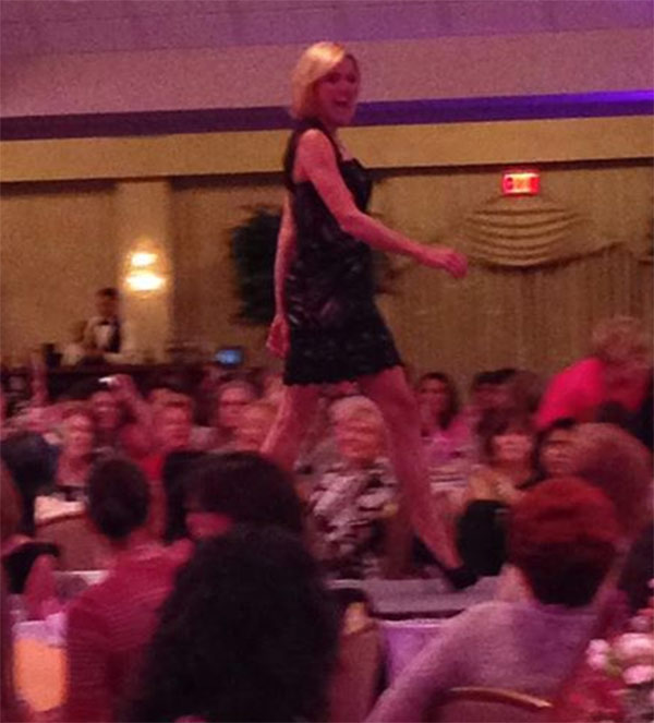 Cecily and Alicia at charity fashion show