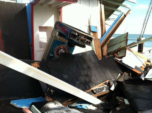 Adam Joseph cleans up after Sandy
