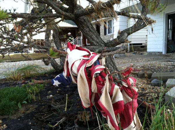 Adam Joseph cleans up after Sandy
