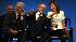 Steven Spielberg shares a laugh with former...