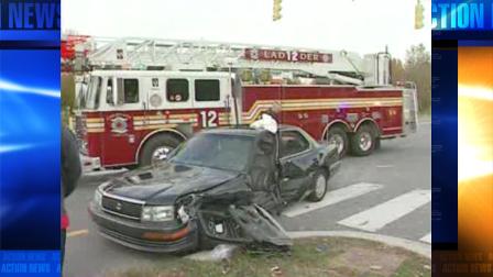 Fire truck accident in Bear, Delaware