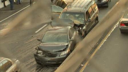 The Action Cam on the scene of a multi-vehicle crash on the Roosevelt Boulevard on November 14, 2010.