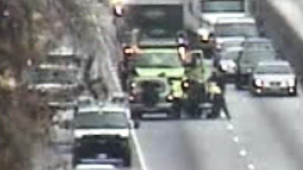 SUV hits deer on Schuylkill Expressway