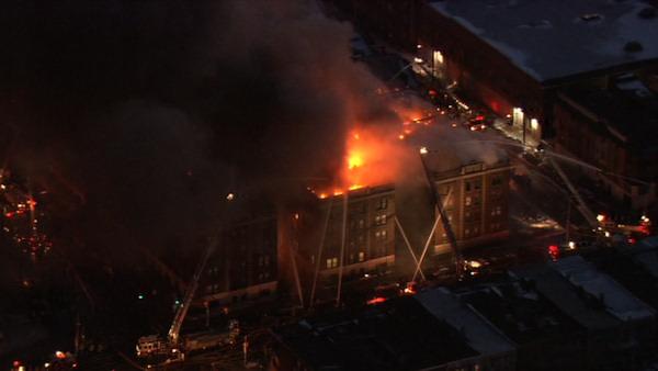 Apartment building fire in West Philadelphia