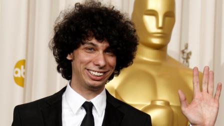 Luke Matheny poses backstage with the Oscar for best live action short film for God of Love at the 83rd Academy Awards on Sunday, Feb. 27, 2011, in the Hollywood section of Los Angeles.