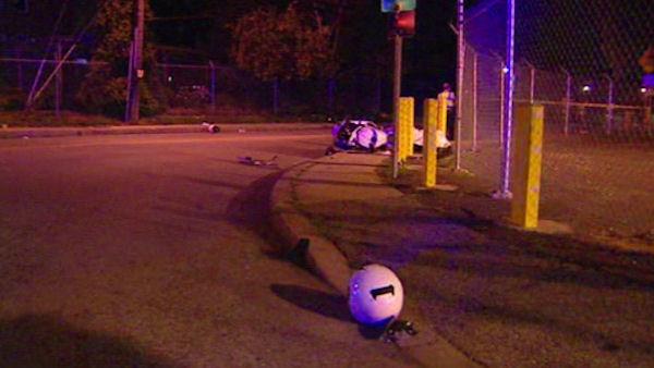 Man dead, son injured, in motorcycle accident in Delaware.
