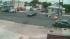 Surveillance video shows the cycle skid on...