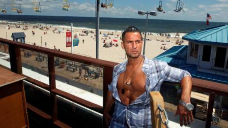 Mike The Situation Sorrentino, cast member of MTVs Jersey Shore stands on a deck overlooking the boardwalk and beach at the home for the show Thursday, Aug. 4, 2011, in Seaside Heights, N.J. The cast members had fun in Italy, but theyre glad to get back to their home facing the surf and sand of the real Jersey shore. The young partiers traveled to Florence, Italy, to film the fourth season, which premiers Thursday night.