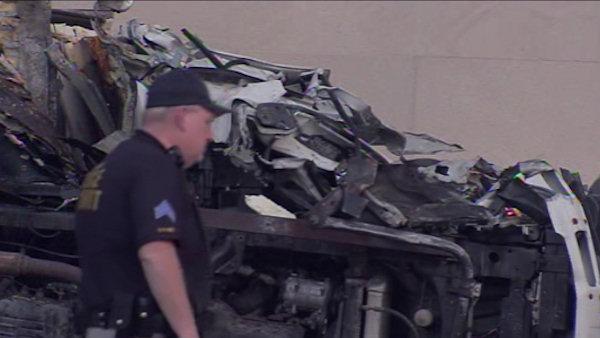 Truck crash in University City