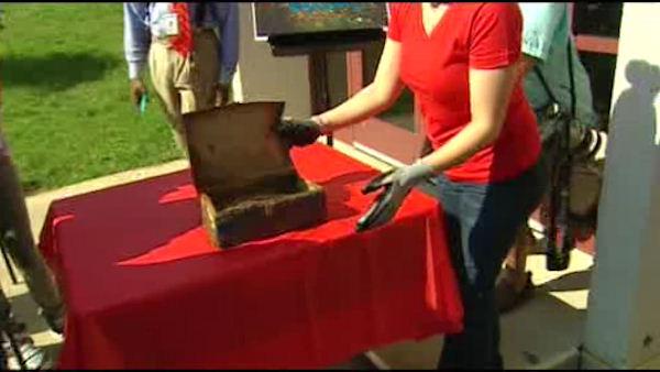 School unearths 9/11 time capsule