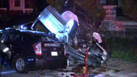 Three people have died in a West Philadelphia crash.