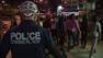 Police arrive on the scene of a potential flash mob in Center City on October 9, 2011.