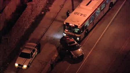 SEPTA bus collides with car in Parkside