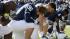 Penn States Cody Castor (96) and Adrian Amos (4)...