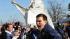 Penn State assistant coach Jay Paterno waves his...