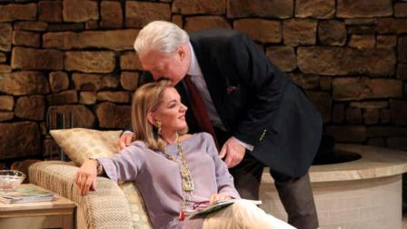 In this image released by Philip Rinaldi Publicity, Stockard Channing, left, and Stacy Keach are shown in a scene from Other Desert Cities, at the Booth Theatre in New York. (AP Photo/Philip Rinaldi Publicity, Joan Marcus)