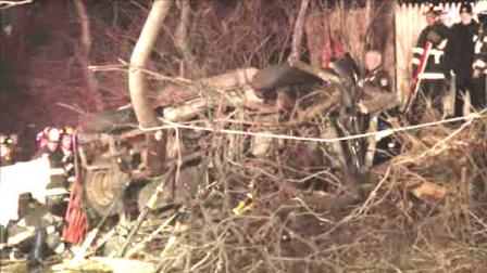 A driver was injured when his pickup flipped over on a South Jersey road.