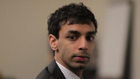 Dharun Ravi listens to testimony during his trial at the Middlesex County Courthouse in New Brunswick, N.J. on Tuesday, Feb. 28, 2012. Ravi is accused of using a webcam to spy on his roommate, Tyler Clementi, intimate encounter with another man. Days later Clementi committed suicide. Ravi, 19, faces 15 criminal charges, including invasion of privacy and bias intimidation, a hate crime punishable by up to 10 years in state prison.
