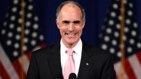 In this June 30, 2011 photo, Sen. Bob Casey, D-Pa., smiles during a Democratic National Committee event in Philadelphia. (AP Photo/Matt Rourke)