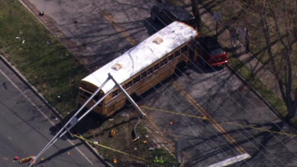 School bus crash in Toms River, N.J.
