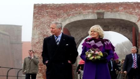 Britains Prince Charles and his wife the Duchess of Cornwall during a visit to Kronborg Castle, where William Shakespeares play Hamlet is set, in Elsinore, Denmark, Monday March 26, 2012 during the third and final leg of their Scandinavia tour. On Monday evening the couple with attend a banquet hosted by Denmarks Queen Margrethe and on Tuesday Prince Charles will tour a biomass power station while the Duchess of Cornwall will visit the film set of TV series The Killing. (AP Photo/Polfoto, Finn Frandsen) DENMARK OUT