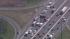Chopper 6 over the scene of an accident...