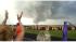 A storm broke up the Absegami High School graduation in Galloway Township, New Jersey on Thursday, June 7, 2012. This photo is taken from video by Matthew Blanchard. 