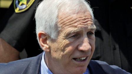 Former Penn State University assistant football coach Jerry Sandusky leaves the Centre County Courthouse in Bellefonte, Pa., Wednesday, June 20, 2012.