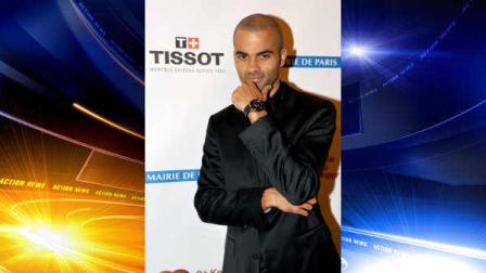 In this photograph provided by PHOTOPRESS Tony Parker poses with his Tissot Racing-Touch Limited Edition 2011: One year after signing professional basketball player Tony Parker as global ambassador in the brands flagship store on the Champs-Elysees, Tissot launched the Tissot Racing-Touch Tony Parker Limited Edition 2011 at the prestigious Par Coeur Gala in Paris on Monday, Sept.26, 2011. (Sebastien dHalloy/PHOTOPRESS via AP Images)